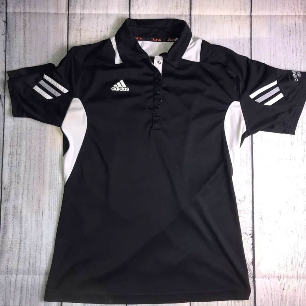 Adidas Scorch Climalite Polo Size Medium Black Short Sleeve Campbellsville Univ